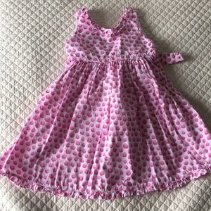 Elephantito Pink Polka Dot V Back Dress 2T & 4T